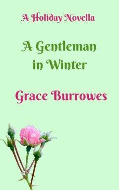 Book cover with image of snow encrusted rose, title and author name